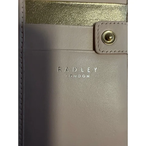 Radley London Red Leather Wallet Penguin Dog Appliqué Slim Bifold Zip Coin Purse - Picture 4 of 8